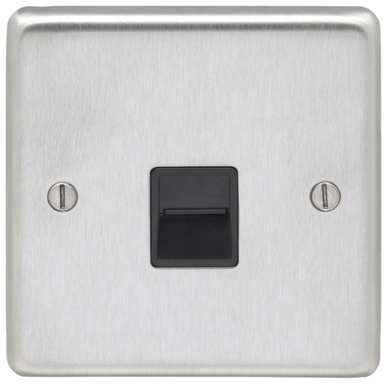 Eurolite Stainless Steel Satin Stainless 1 Gang Secondary Telephone ...