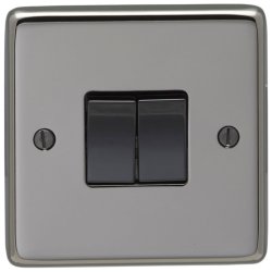 Eurolite Stainless Steel Black Nickel 1 Gang Telephone Master with 
