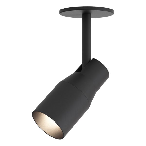 Astro Apollo 100 Single Recessed Matt Black Spotlight (1422017) | L4L