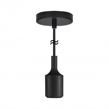 Segula Xtra Line Black Boston Pendant with Silicone Cable | L4L