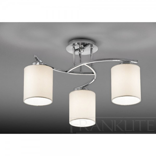 Franklite Fl2080 3 1124 He Chrome Light Flush Ceiling At Franklite Fl2080 3 1124 He Chrome Light Flush Ceiling At Love4lighting