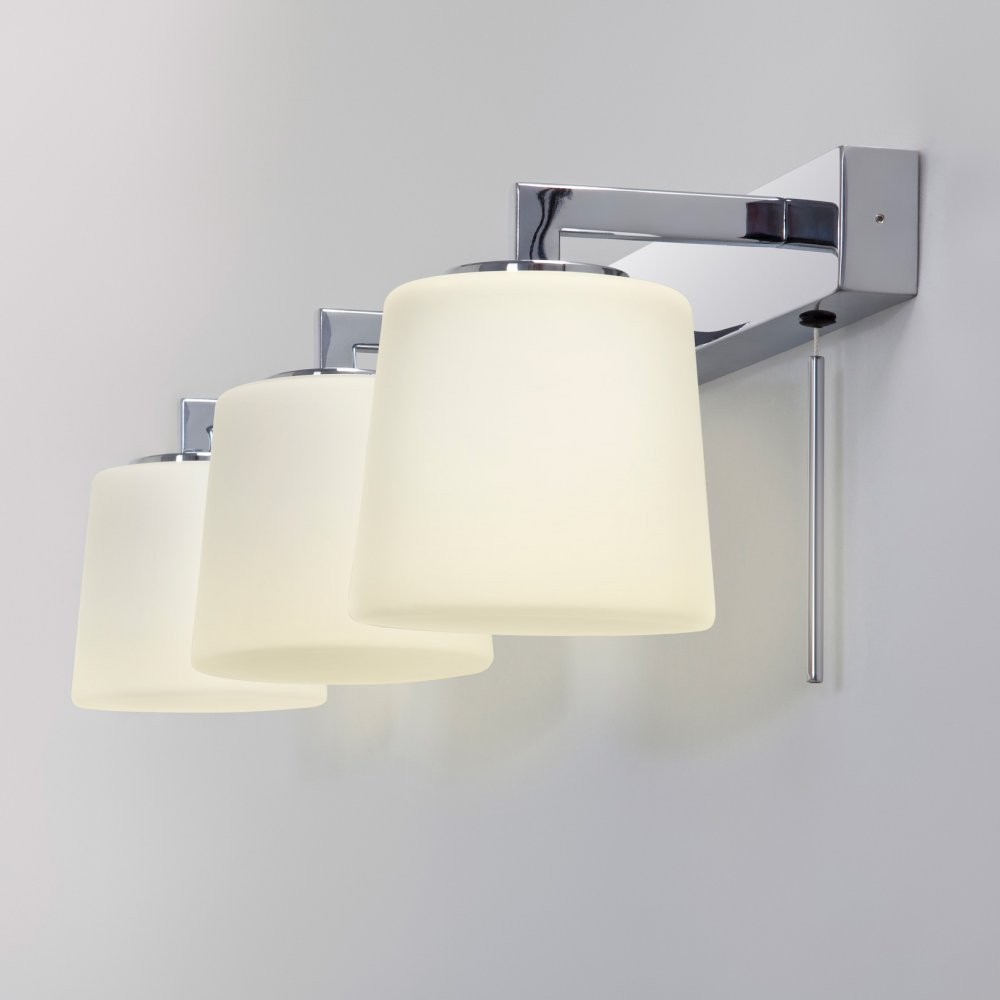 Triplex Lighting Astro Triplex Polished Chrome Bathroom Wall Light | L4L